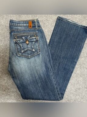 People's Liberation Star Pocket Jeans Tanya 30 Y2K McBling Low Rise Made In USA